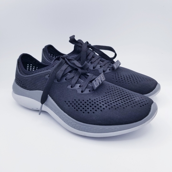 Crocs Literide 360 Pacer Women's size 10 Black Gray Casual Shoes 206705 - Picture 8 of 16